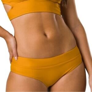 Prana Mustard Yellow Bikini Bottom and Top